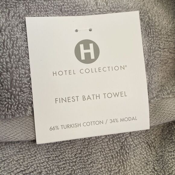 Hotel Collection Finest Elegance 30” X 56”Bath Towel, Color: Mica - Picture 4 of 5